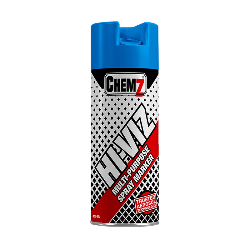 Chemz Hi Viz Upside Down Marker Spray, Blue, 400ml
