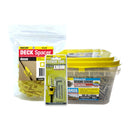Decking Screws 10 x 50 mm, 10G T25 Star Drive, 304 Stainless Steel, 1000pc Tub, deck combo