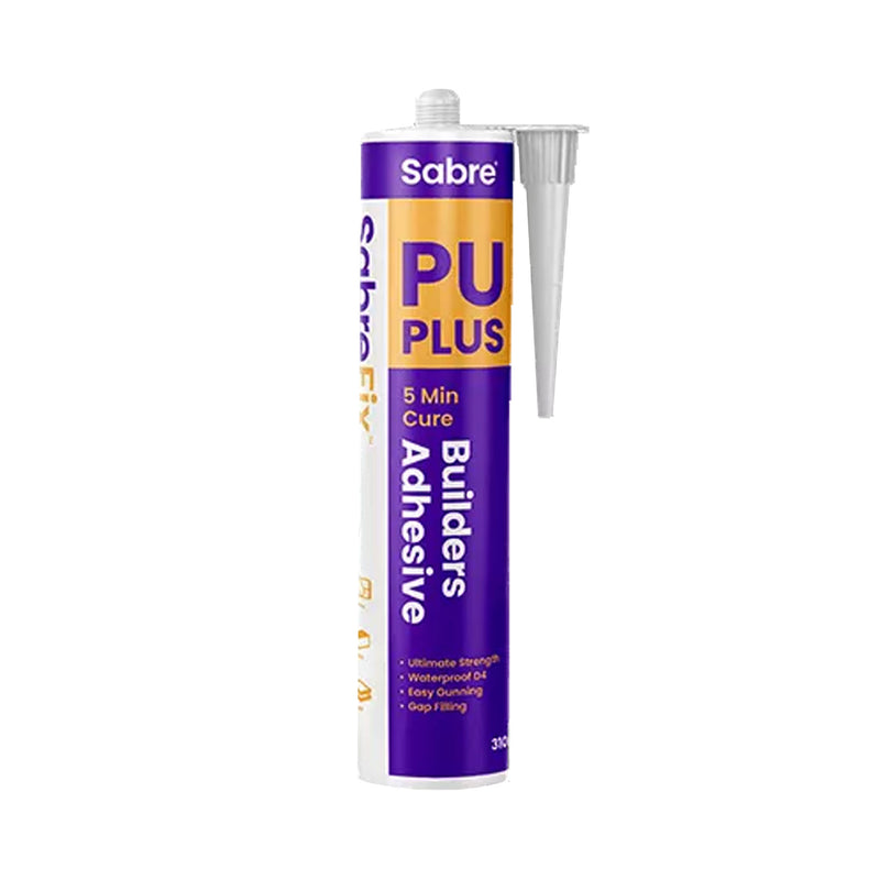 Sabre Fix PU Polyurethane Adhesive, 310ml Cartridge (5min Gel)