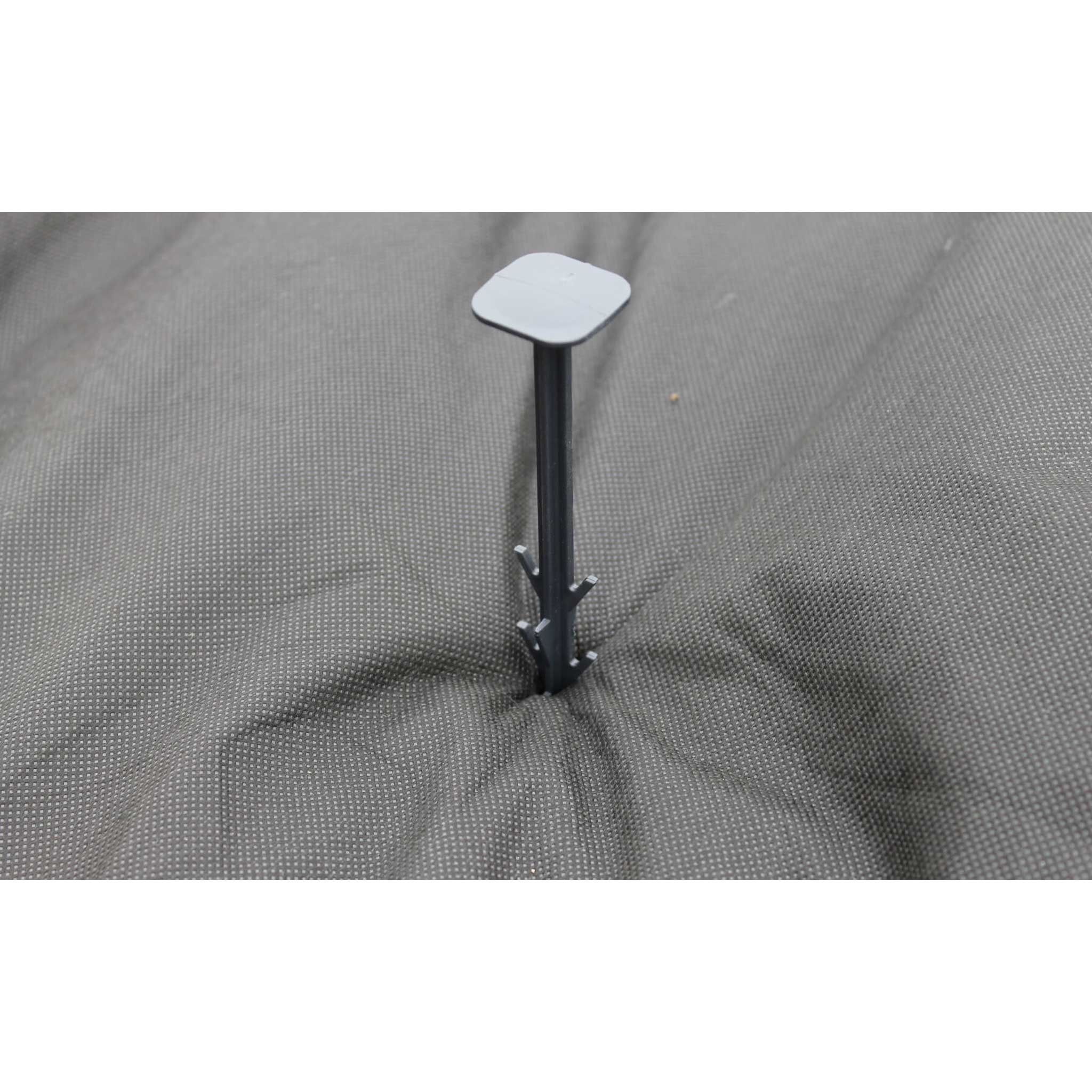 SquarePeg Barbed Ground Pegs, installed