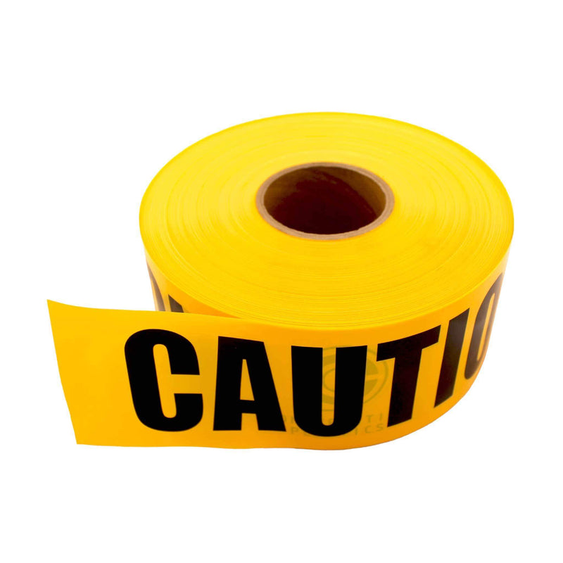 Caution Barrier Tape, 0.08mm x 10cm, 500m roll