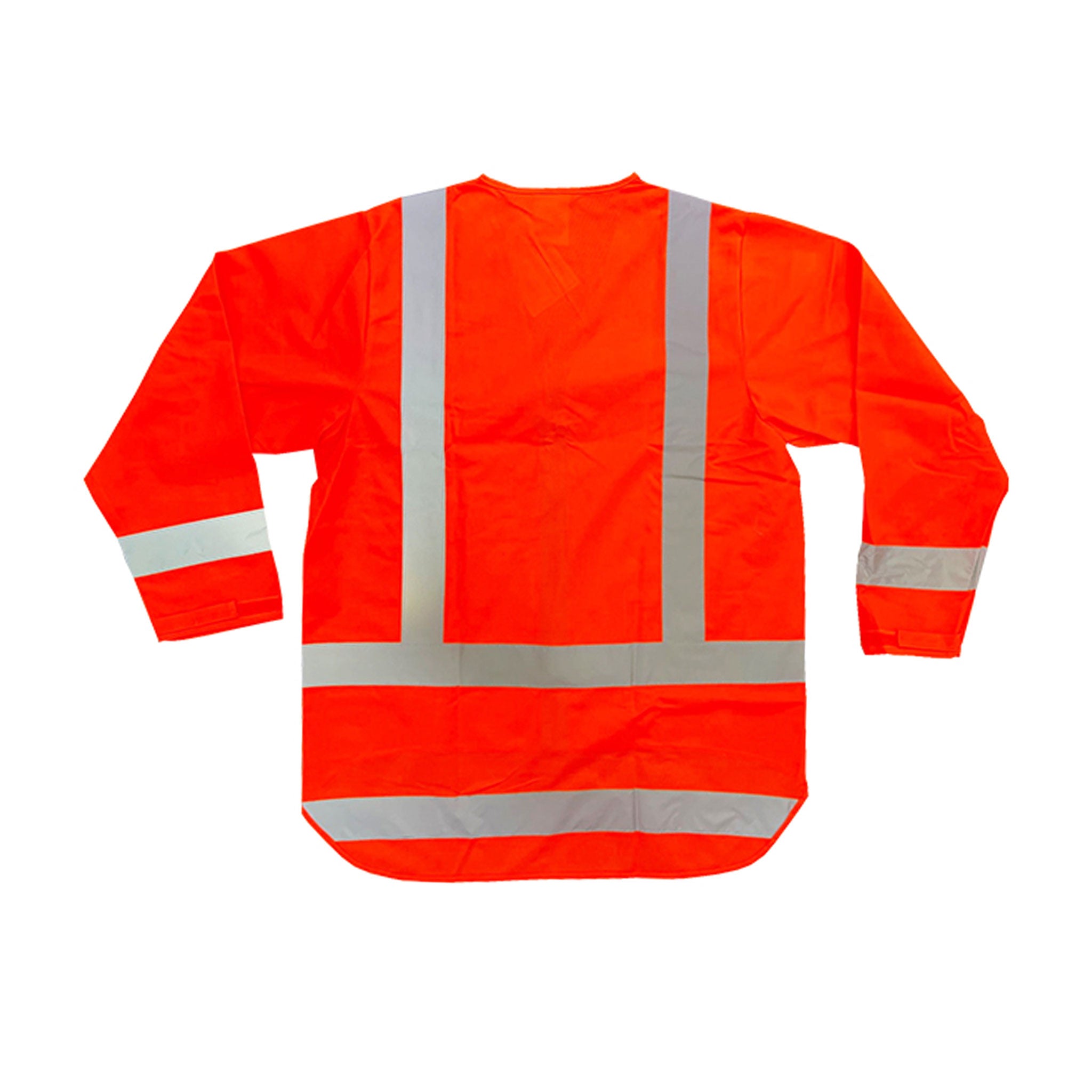 Hi Vis TTMC Long Sleeve Vest, Orange, Rear view