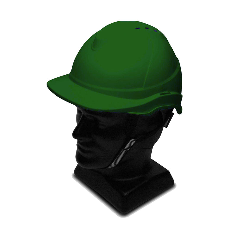 Wise Hard Hat with 6 Point Suspension, Green