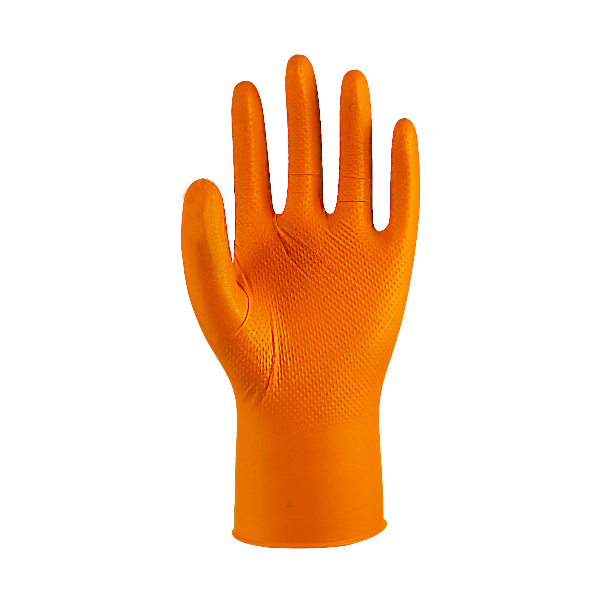 Diamond Grip 098 Orange Nitrile Gloves, 100 Pack
