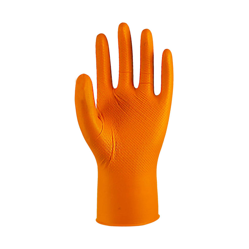 Diamond Grip 098 Orange Nitrile Gloves, 100 Pack