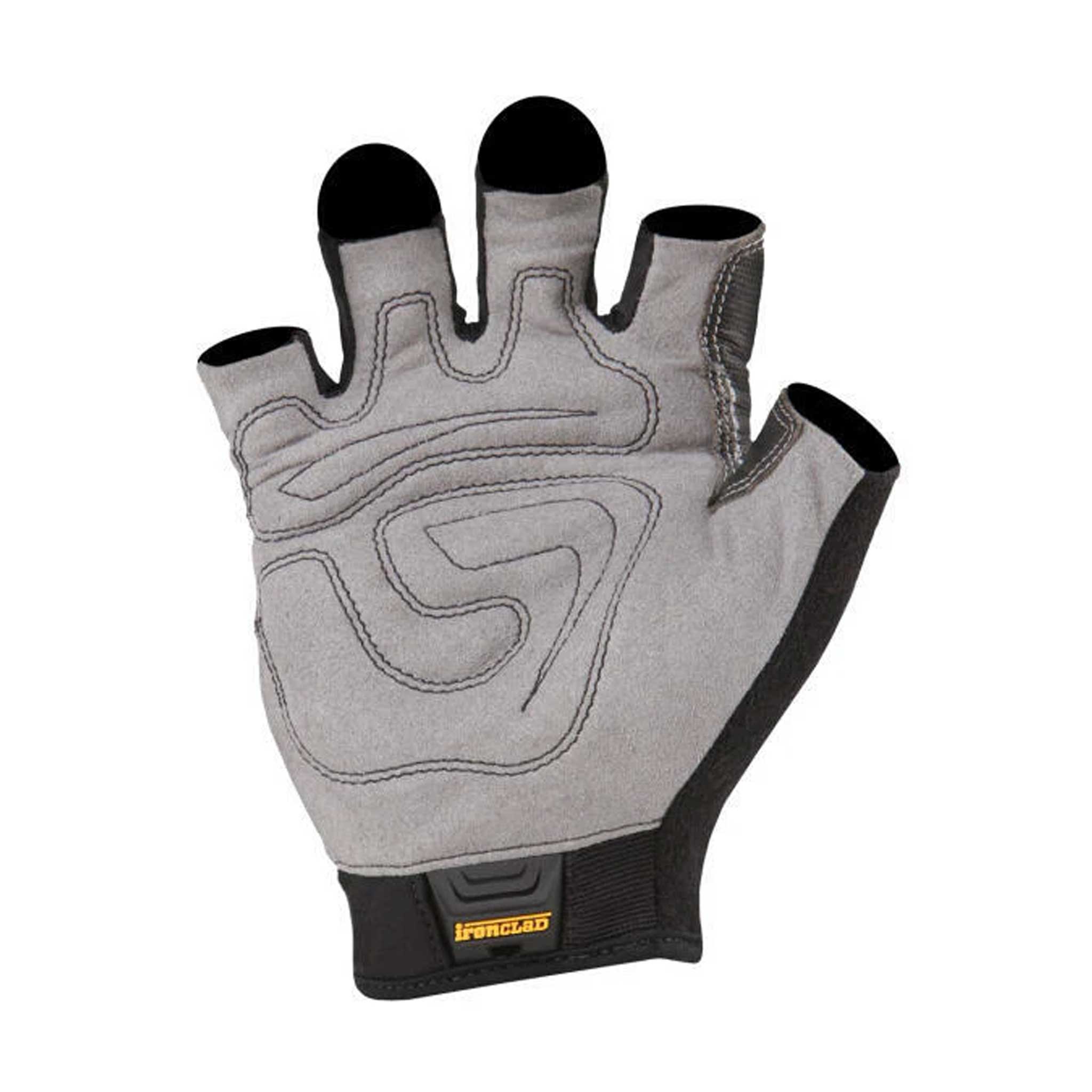 Ironclad Mach-5 Fingerless Gloves, palm