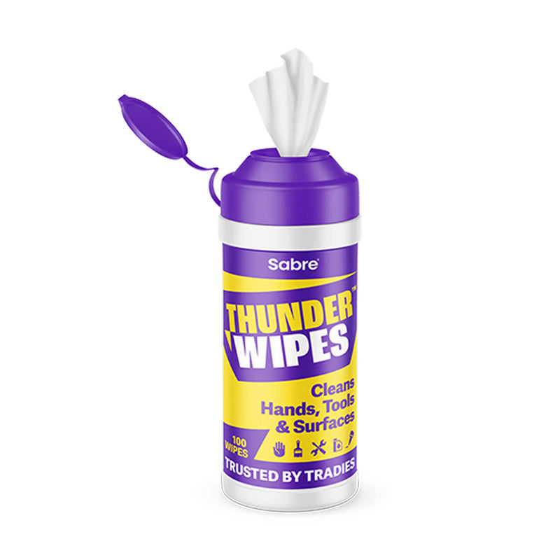 Sabre Thunder Wipes, 100 Wipe Tub