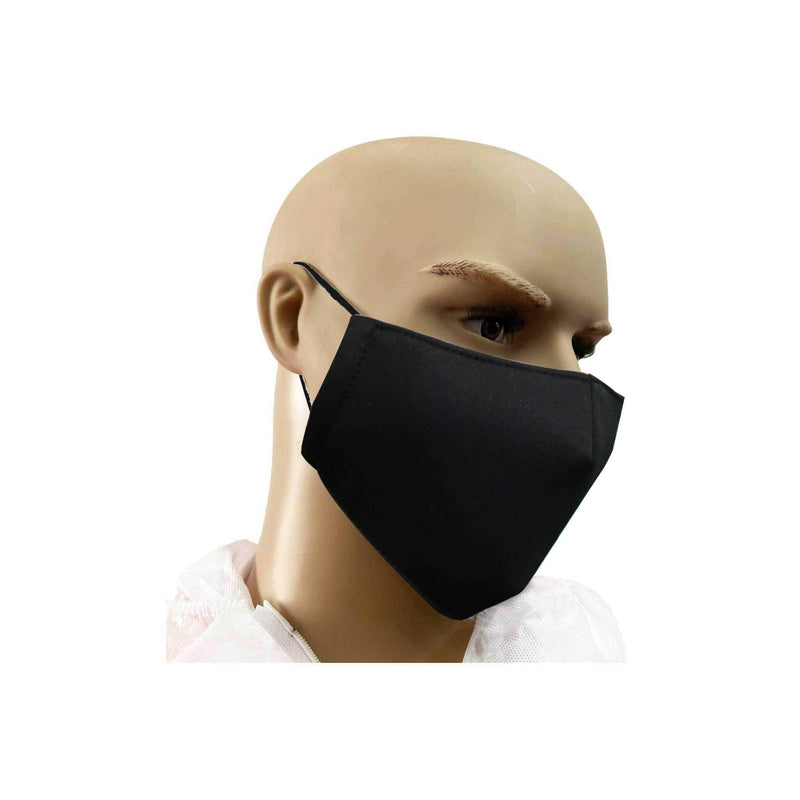 Black Reusable Fabric Face Mask