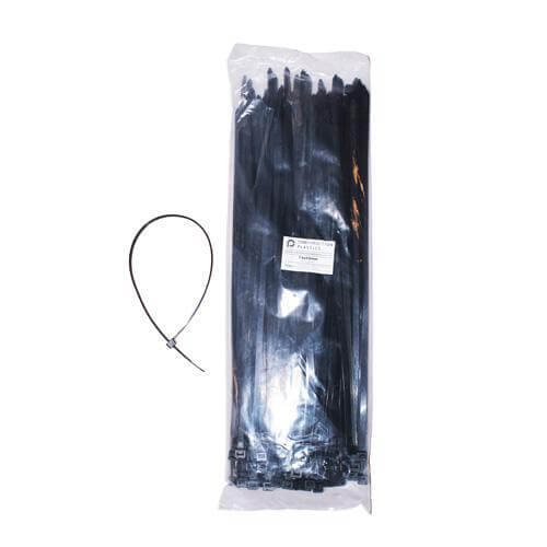Cable Ties, 7.6x450mm, 100pcs, Black