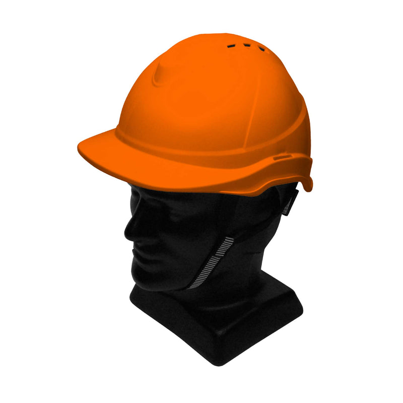 Wise Hard Hat with 6 Point Suspension, Orange