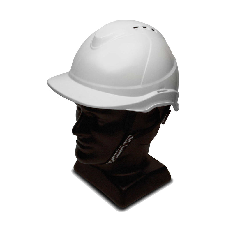 Wise Hard Hat with 6 Point Suspension, White