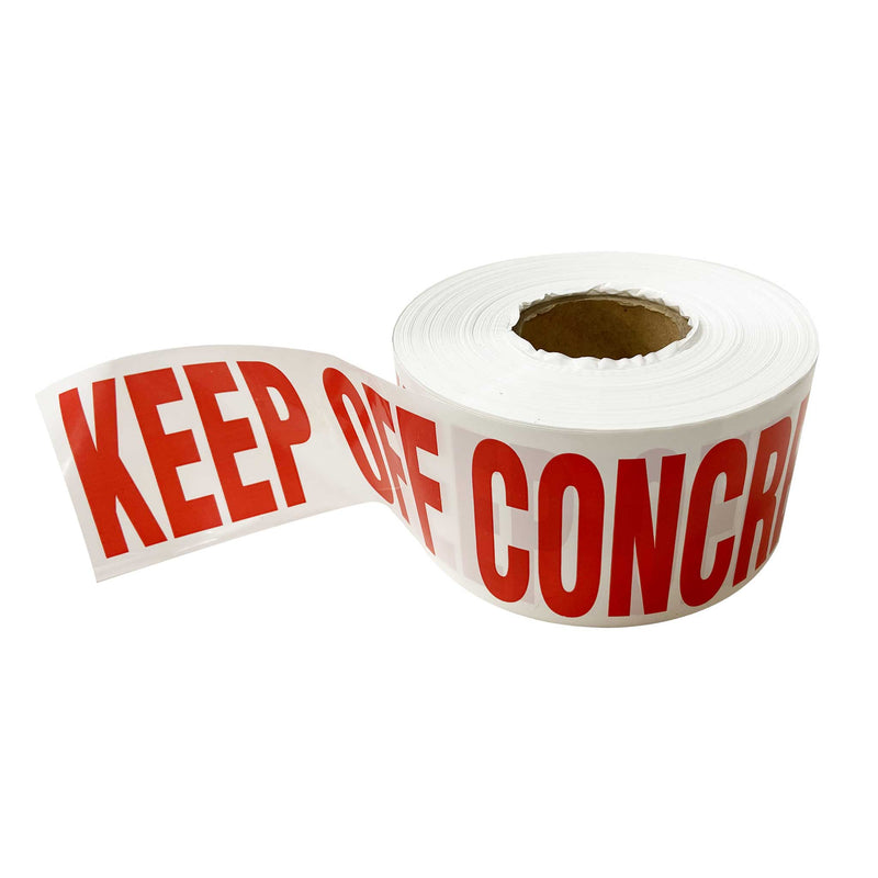 Keep Off Concrete Warning Barrier Tape