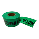 Sewer Line Warning Barrier Tape