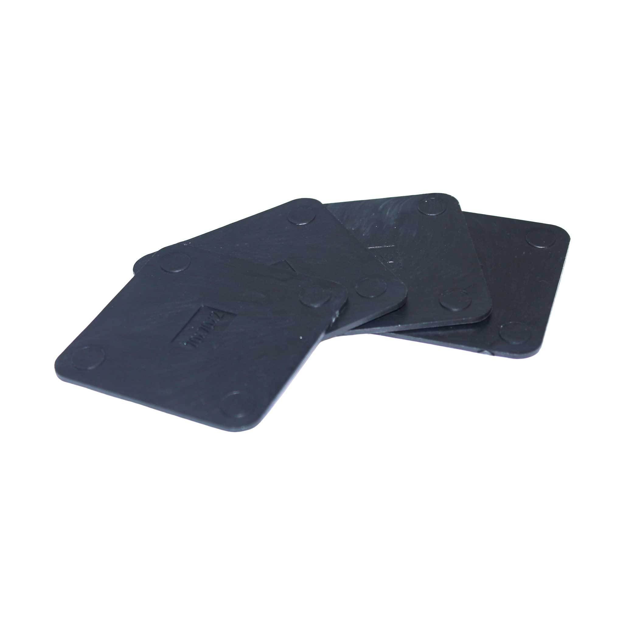 Square Plastic Packers, 70x70x2mm, 100pcs