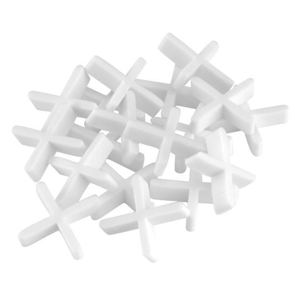 Tile Spacer, Cross Type - 4mm white plastic