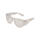 Wise Street Safety Glasses, Clear Frame, wayfarer, Clear lens