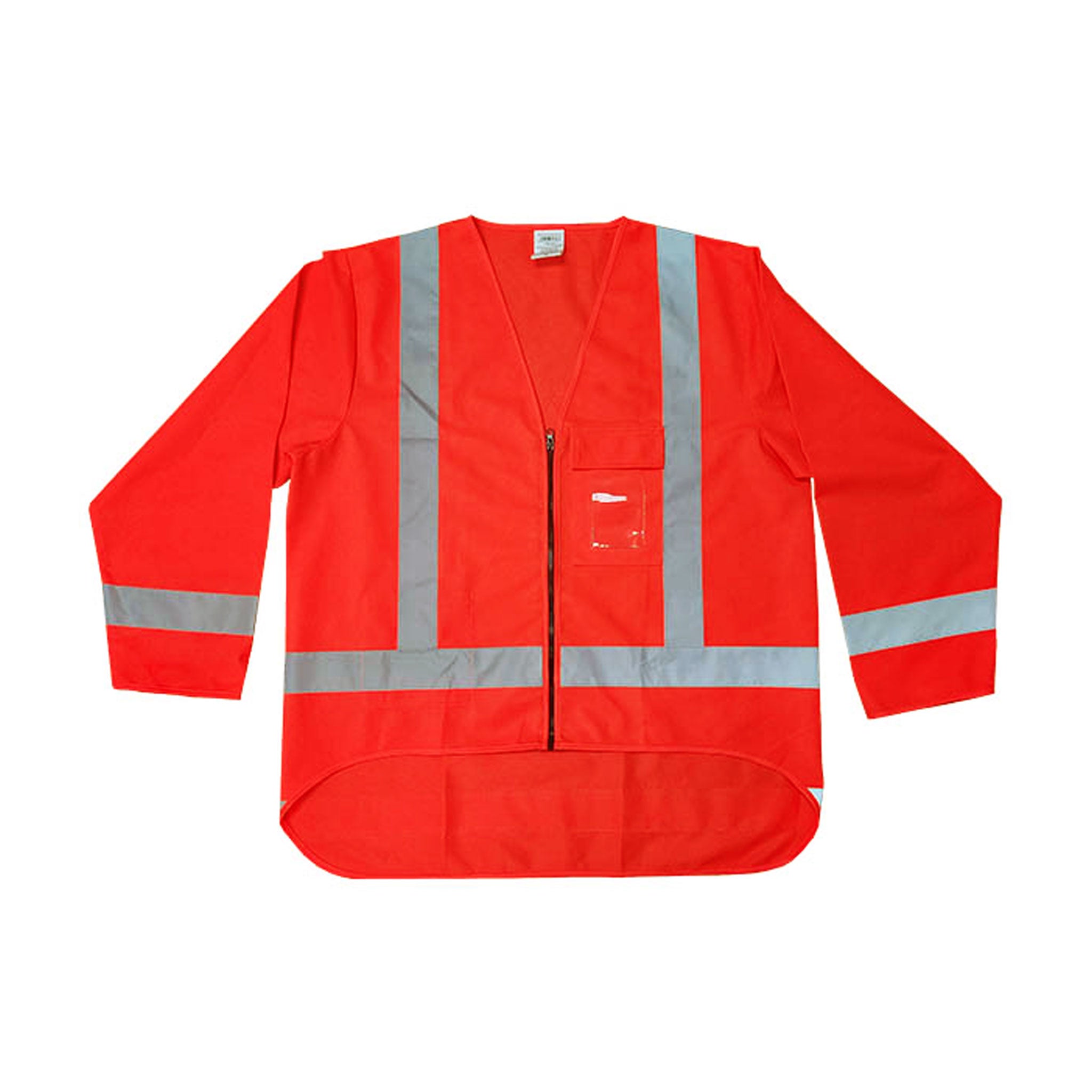 Hi Vis TTMC Long Sleeve Vest, Orange, Front view