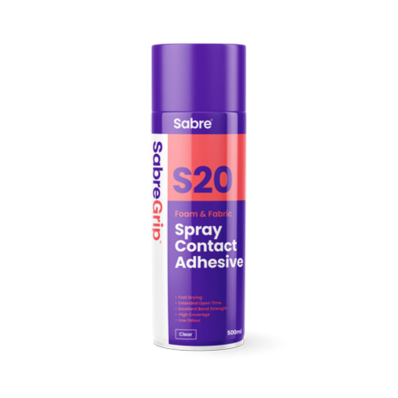 Sabre Grip S20 Aerosol Contact Adhesive, 500ml
